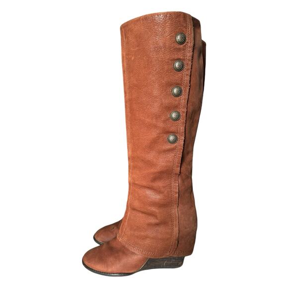 Vince Camuto Almay Whiskey Suede Knee High Boot size 8 - Picture 1 of 16